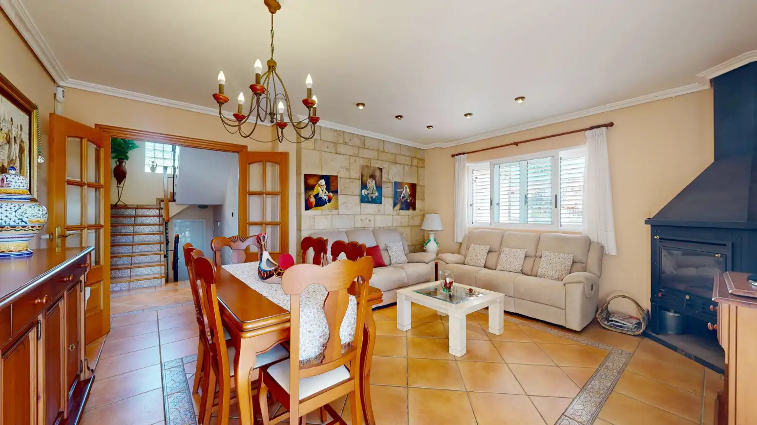 Living room of Houses for sale in Sagunto / Sagunt  with Private garden, Terrace and Swimming Pool