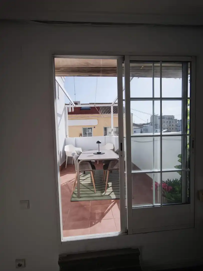 Terrasse von Wohnung zur Miete in Valencia mit Klimaanlage, Parkett und Terrasse