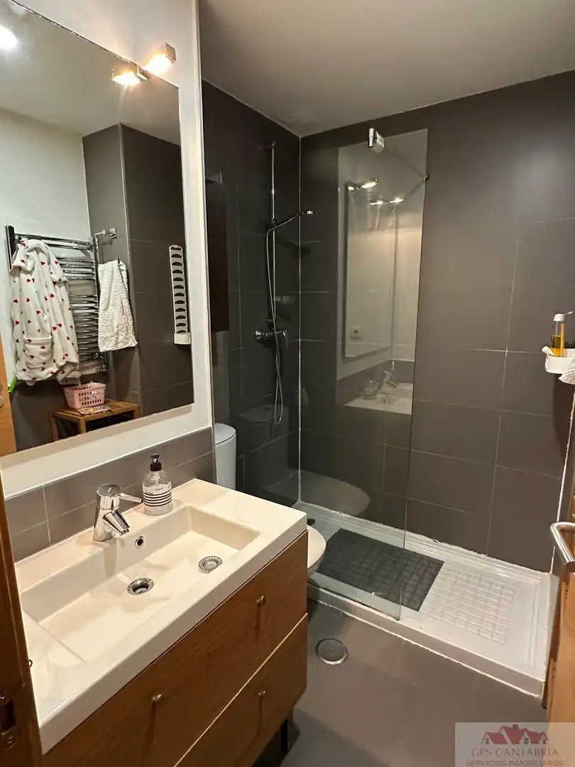 Bathroom of Apartments for rent in El Astillero    with Heating and Parquet flooring