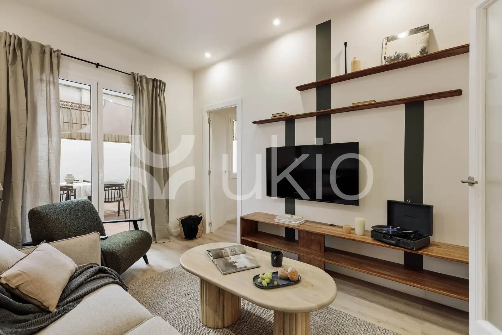 Sala d'estar de Apartament de lloguer en Barcelona amb Aire condicionat, Calefacció i Terrassa