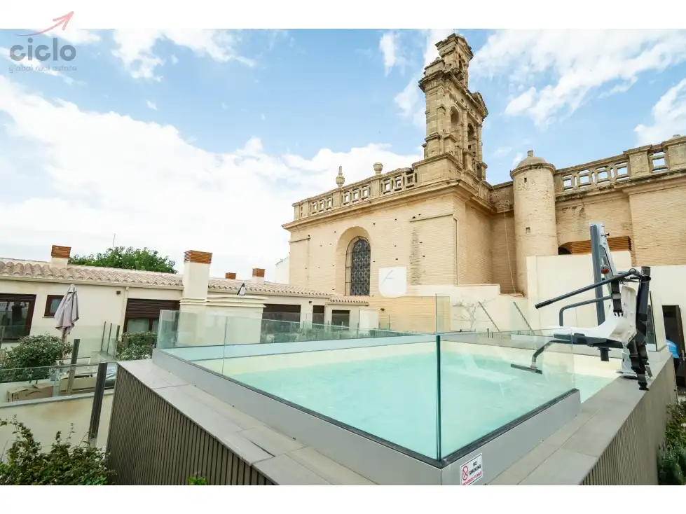Piscina de Piso de alquiler en Sevilla con Terraza, Piscina y Amueblado