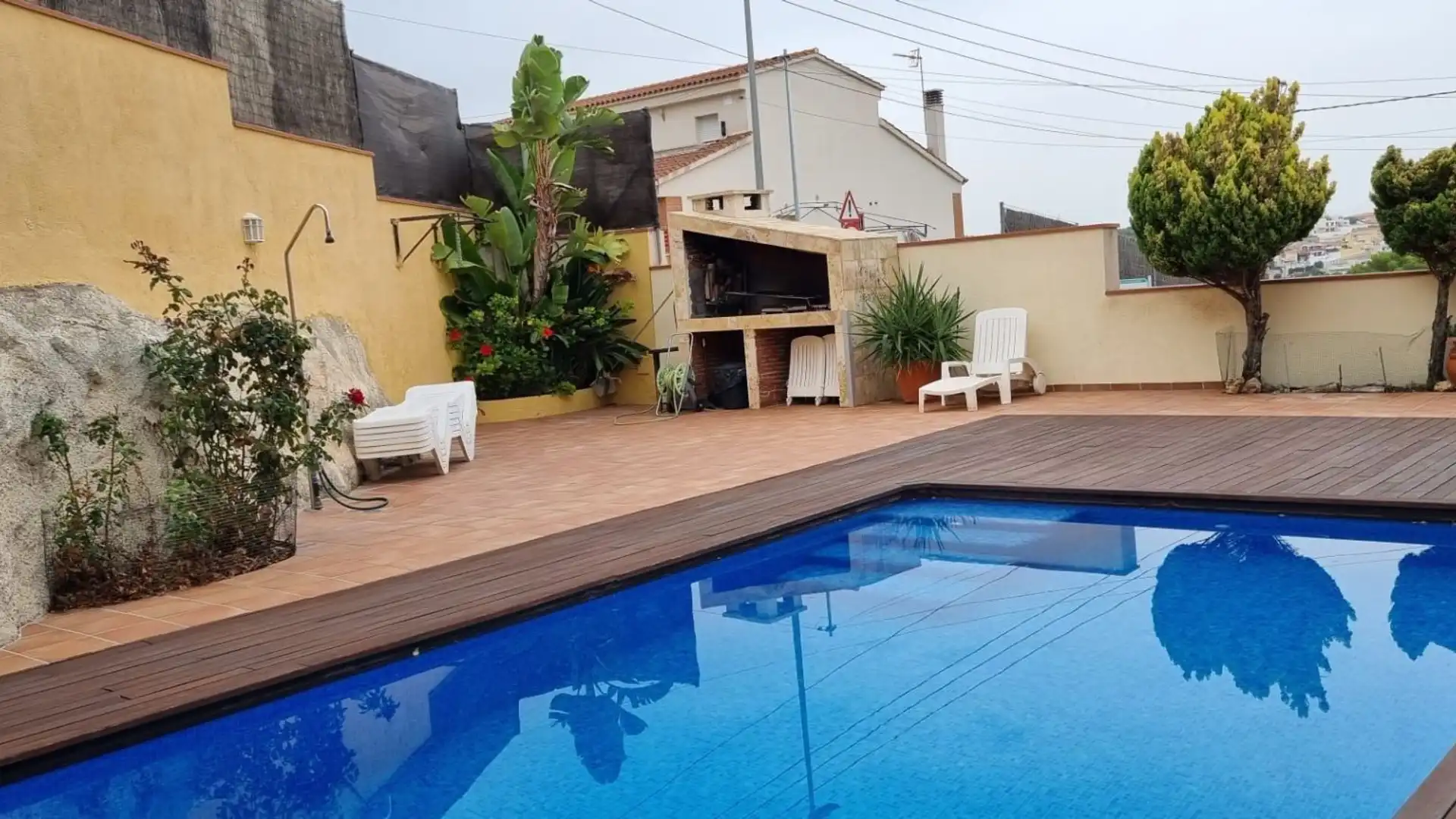 Swimming pool of Single-family semi-detached for sale in Calafell  with Air Conditioner, Heating and Storage room