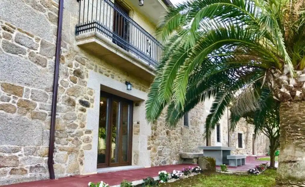 Vista exterior de Casa o chalet en venta en Lousame con Calefacción, Jardín privado y Parquet
