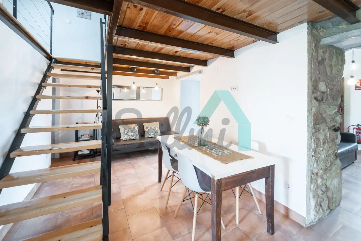 Sala de estar de Casa adosada de alquiler en Oviedo  con Jardín privado, Parquet y Terraza