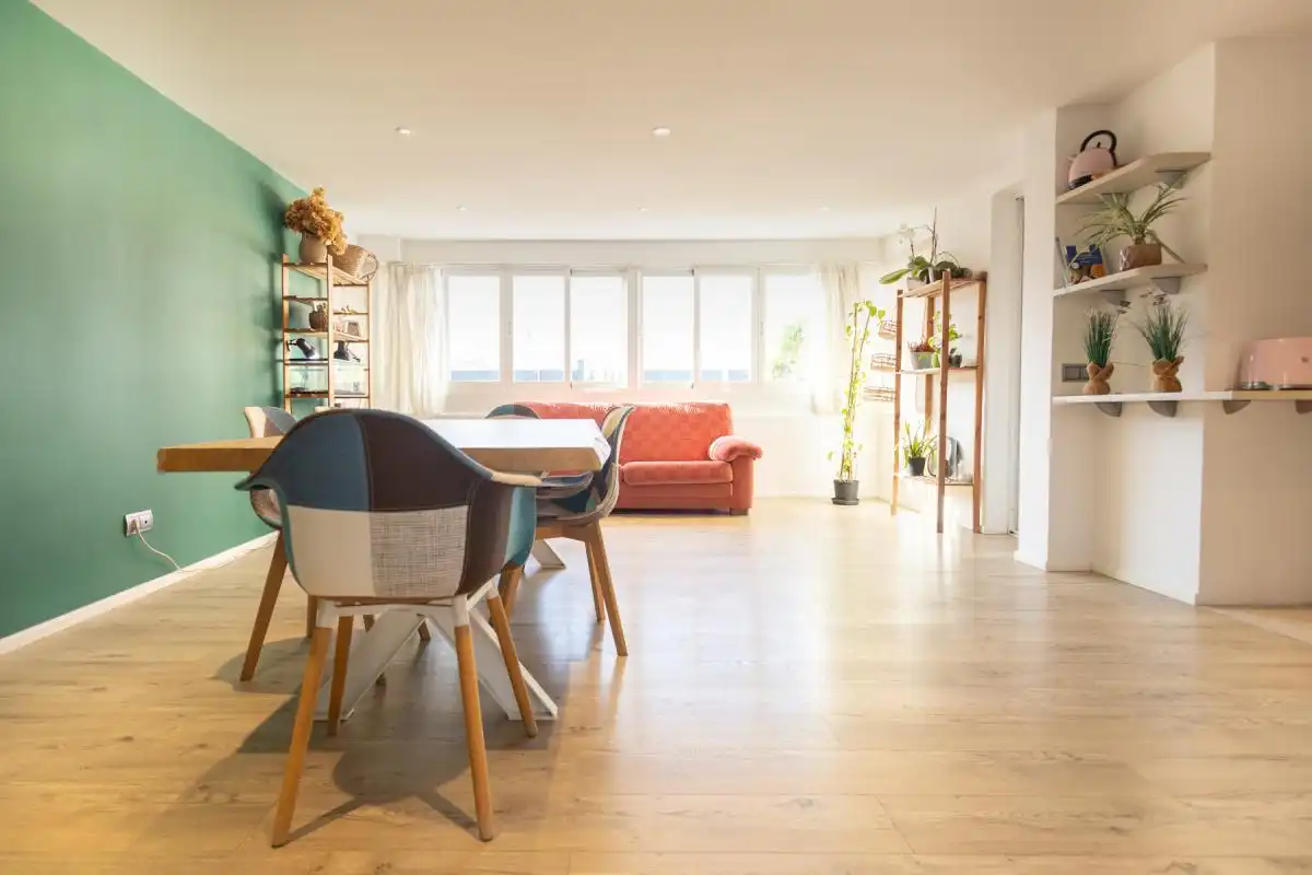 Wohnzimmer von Wohnung zum Verkauf in Eivissa mit Klimaanlage, Heizung und Privatgarten