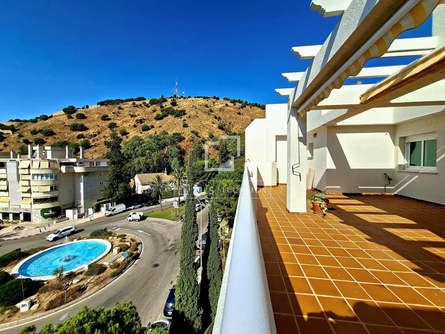 Außenansicht von Dachboden zur Miete in Málaga mit Klimaanlage, Heizung und Privatgarten