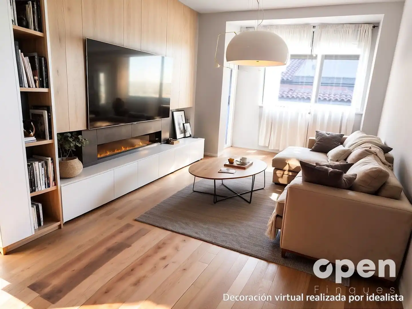 Sala de estar de Piso en venta en Terrassa con Terraza y Balcón