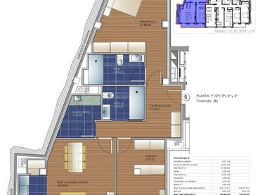Appartement compact avec balcon à vendre à Posío