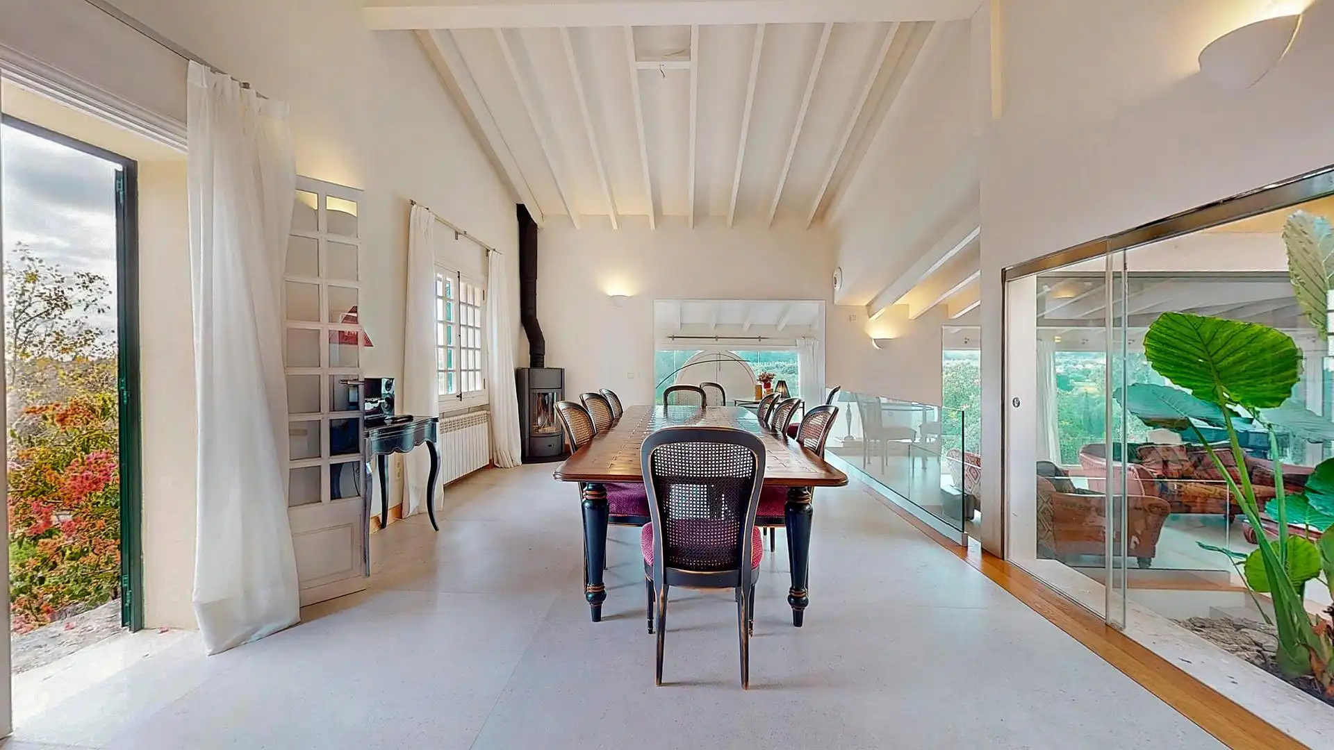 Comedor de Finca rústica de alquiler en  Palma de Mallorca con Aire acondicionado, Calefacción y Jardín privado