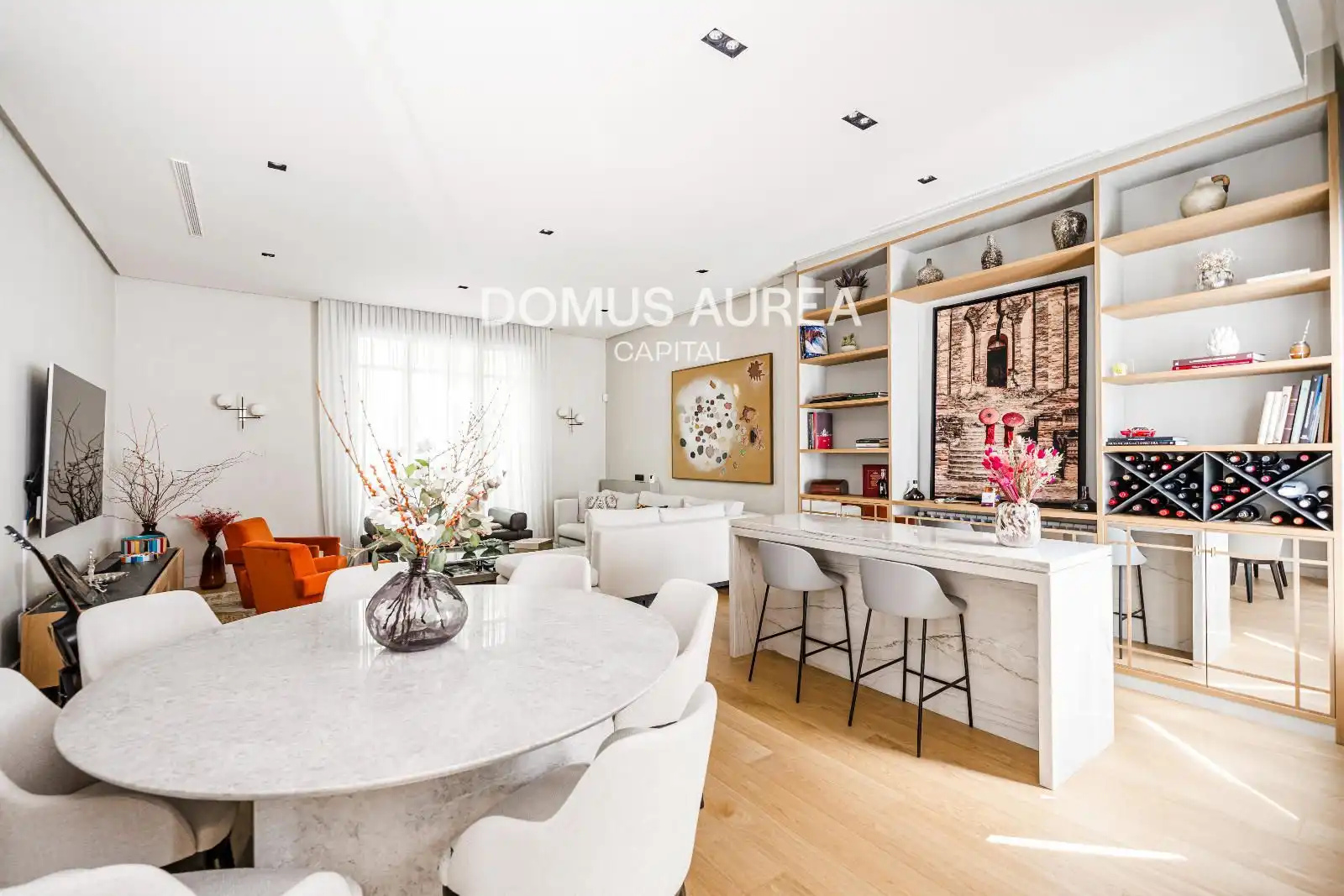Dining room of Flat for rent in Madrid  with Air Conditioner, Storage room and Furnished