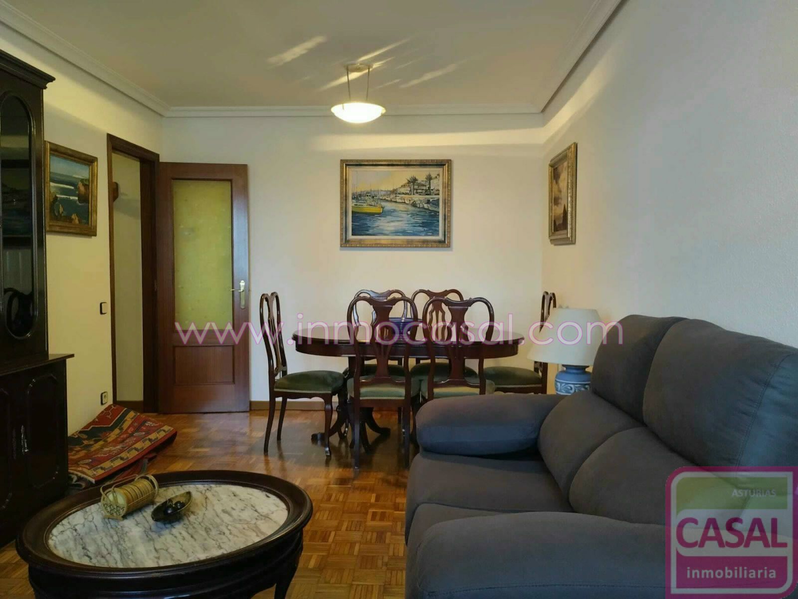 Sala de estar de Piso de alquiler en Oviedo  con Calefacción, Terraza y Trastero