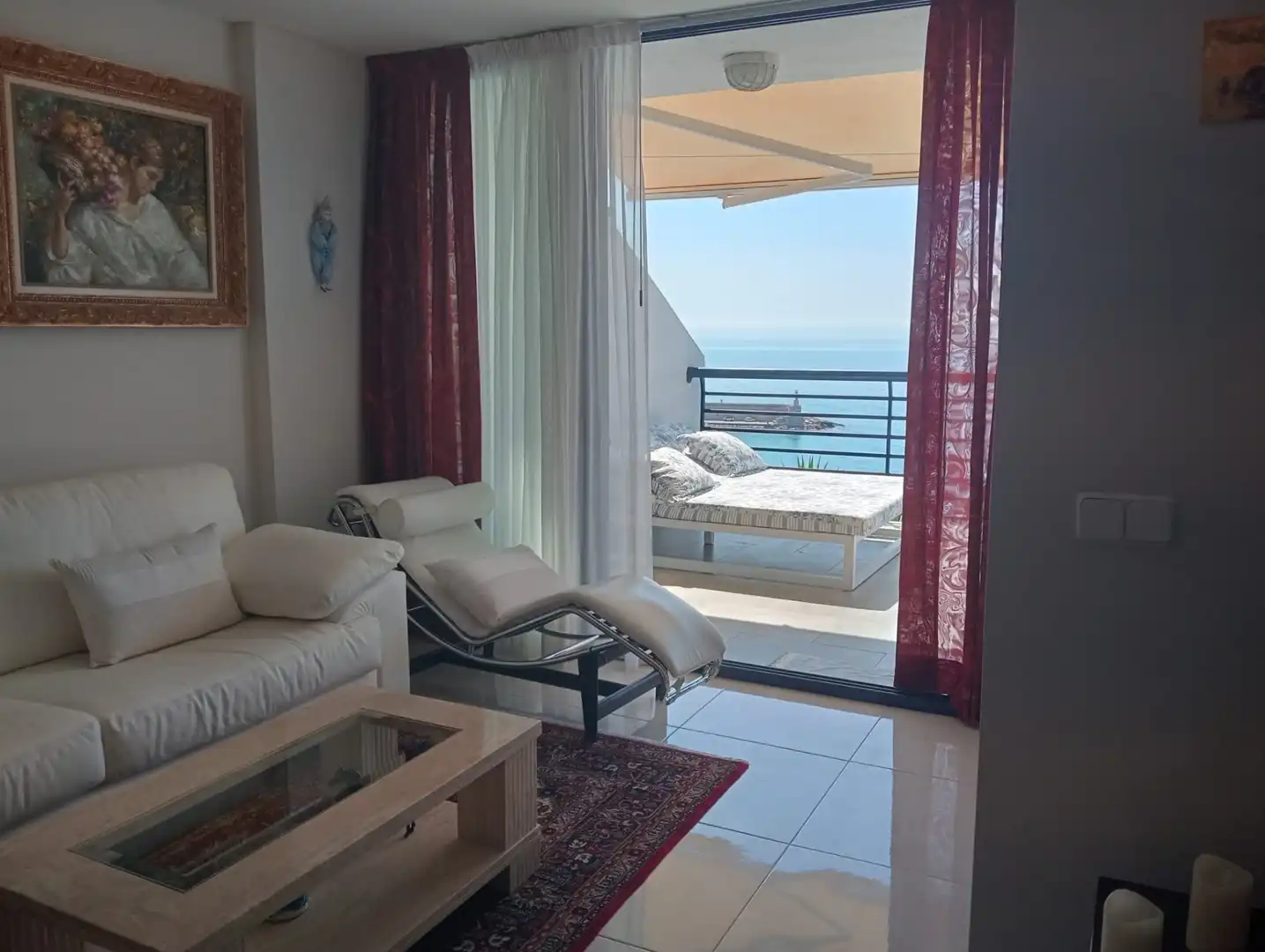 Living room of Flat for rent in Peñíscola / Peníscola  with Air Conditioner, Terrace and Swimming Pool