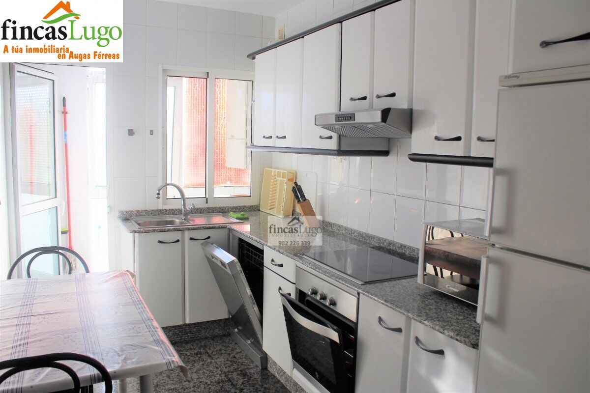 Kitchen of Flat for rent in Lugo Capital  with Heating, Storage room and Furnished