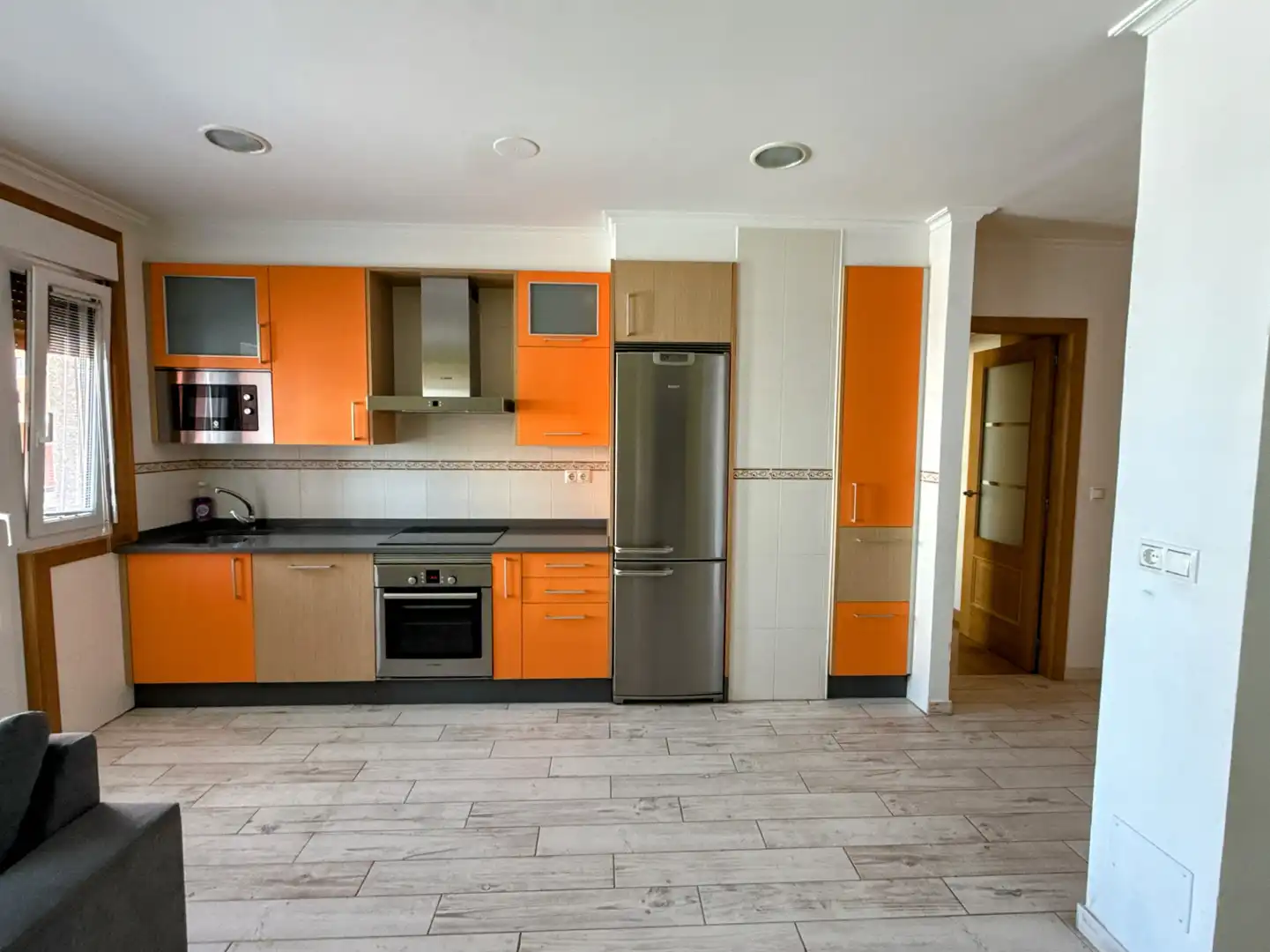 Kitchen of Flat for rent in Santa Comba  with Heating, Parquet flooring and Terrace
