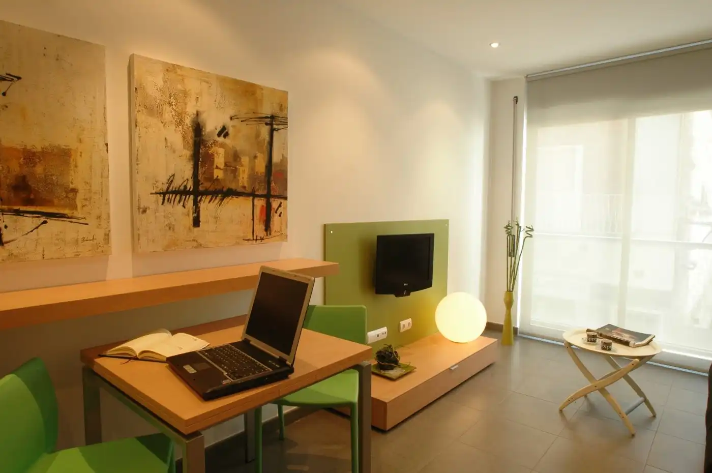 Sala d'estar de Apartament de lloguer en Igualada amb Aire condicionat i Moblat