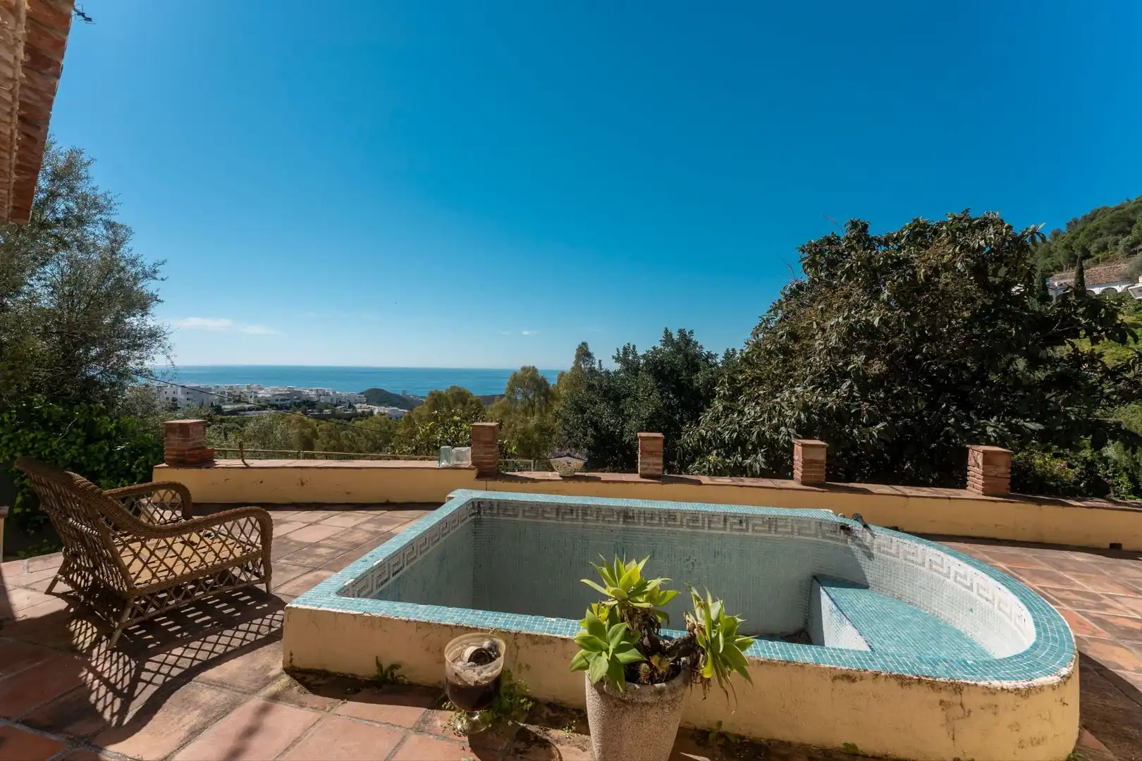 Terraza de Finca rústica en venta en Ojén con Trastero y Piscina