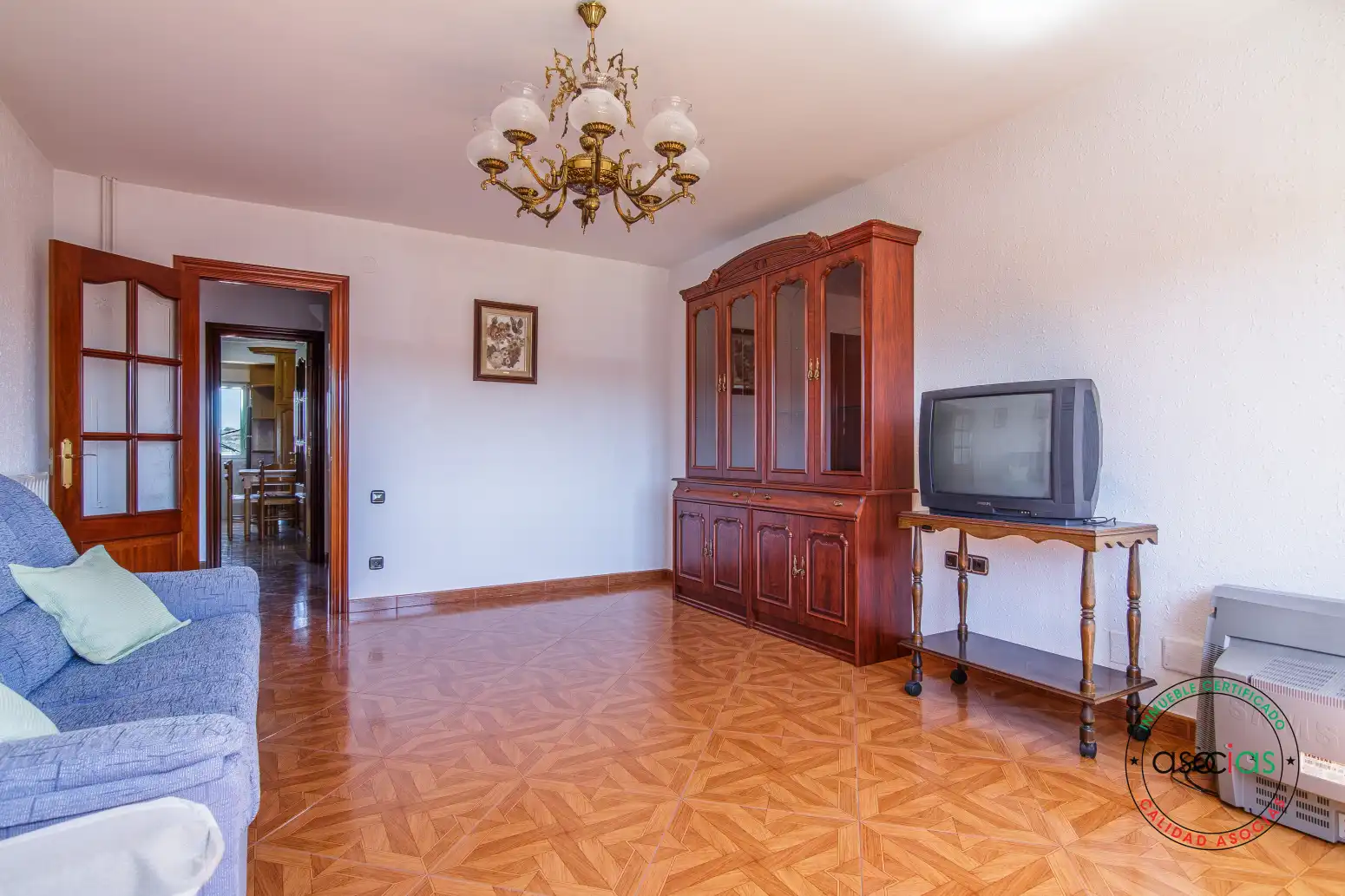 Sala de estar de Piso en venta en Gijón  con Calefacción y Jardín privado