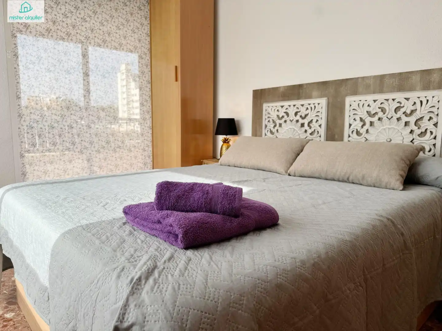 Bedroom of Apartments for rent in El Campello  with Air Conditioner, Terrace and Furnished