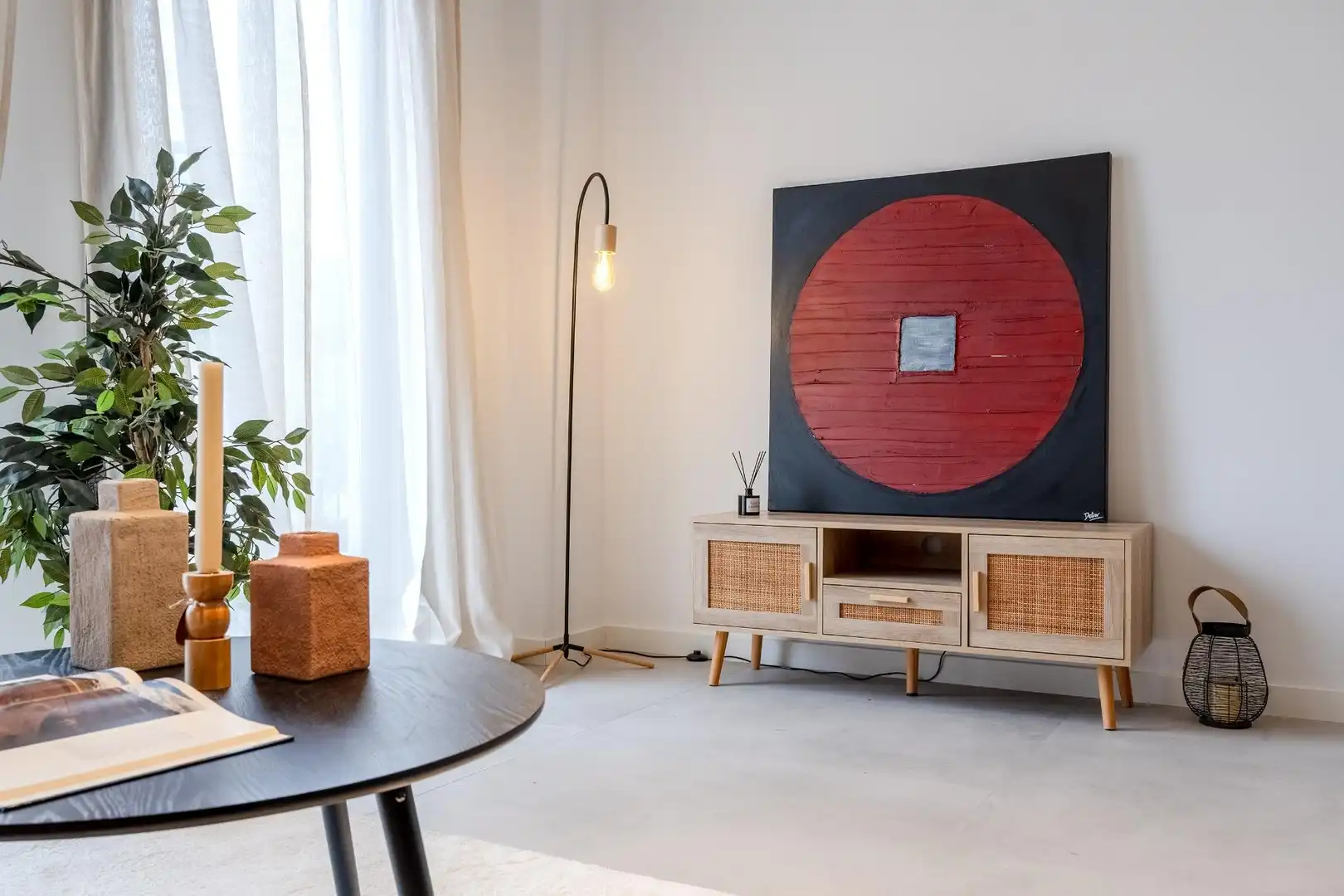 Sala de estar de Piso de alquiler en Barcelona con Aire acondicionado, Calefacción y Parquet