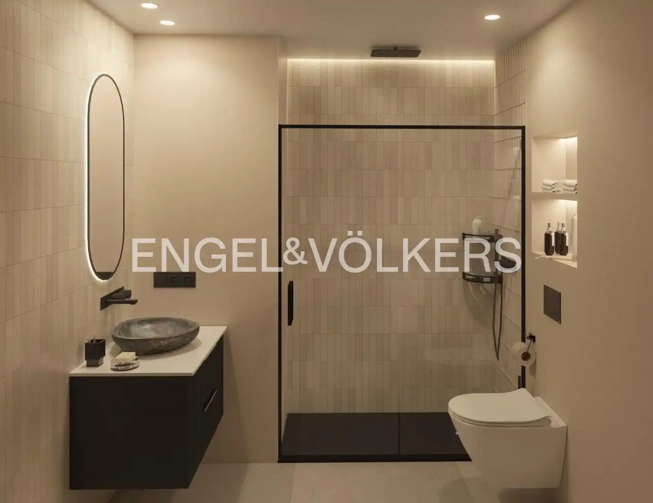 Badezimmer von Haus oder Chalet zum Verkauf in Barcelona mit Klimaanlage, Heizung und Parkett