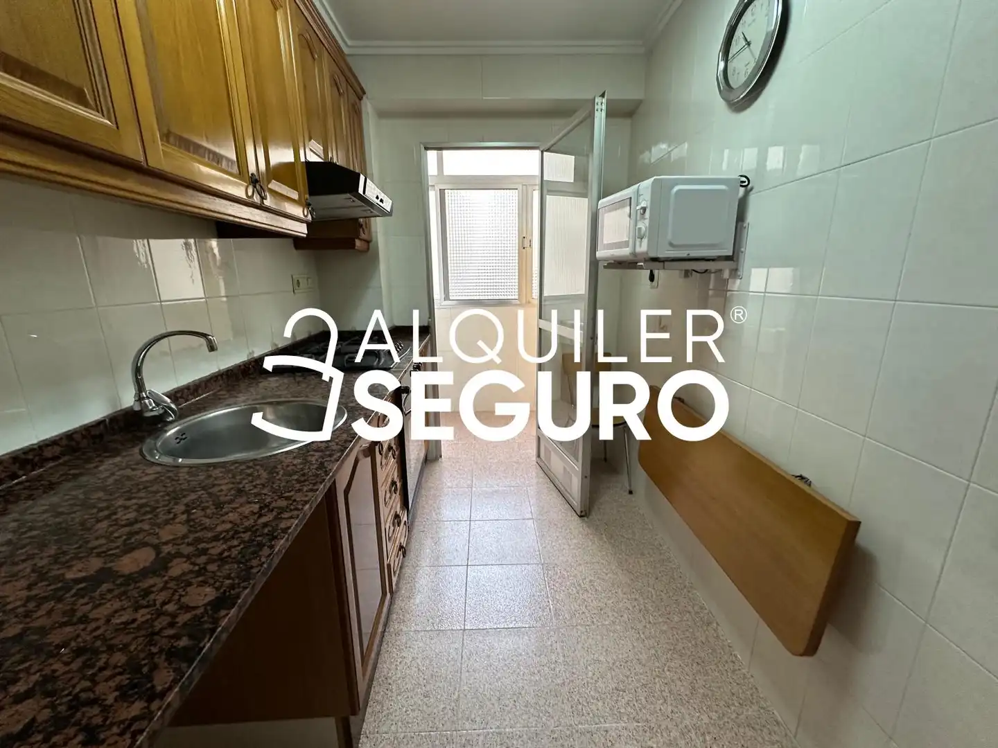 Kitchen of Flat for rent in Valencia  with Air Conditioner and Furnished