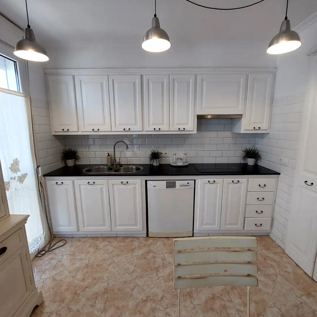 Küche von Wohnung zum Verkauf in Ciutadella de Menorca mit Klimaanlage, Möbliert und Ofen