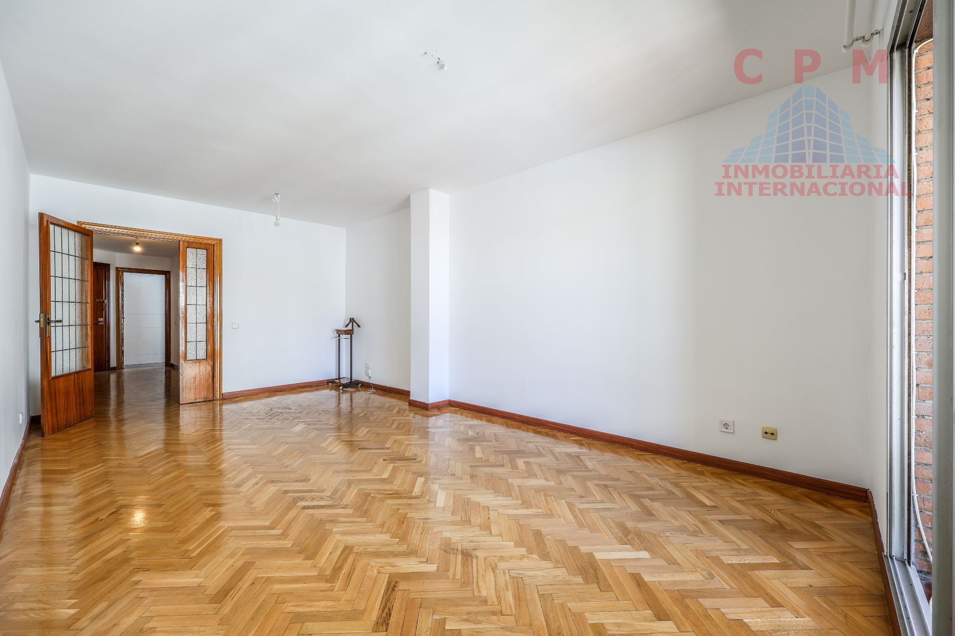 Sala d'estar de Pis de lloguer en  Madrid Capital amb Aire condicionat, Calefacció i Parquet
