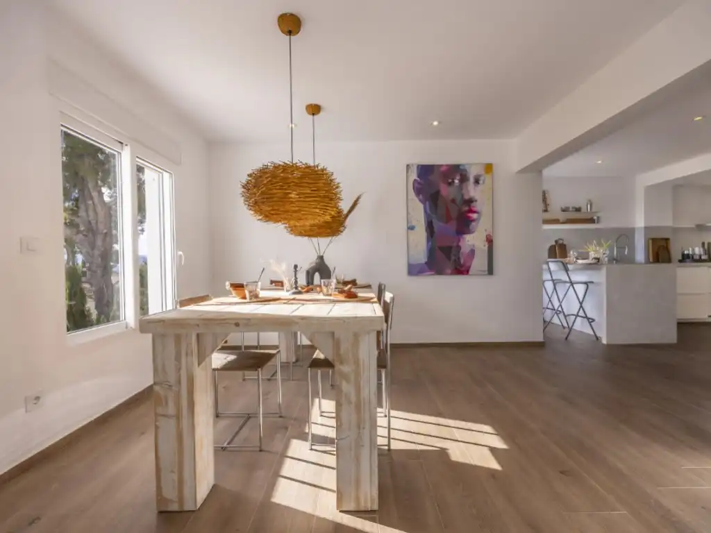 Dining room of Houses for sale in Jávea / Xàbia  with Air Conditioner, Terrace and Swimming Pool
