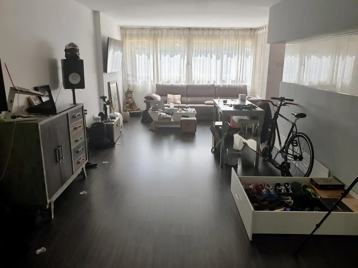 Sala d'estar de Apartament en venda en Finestrat amb Jardí privat i Piscina