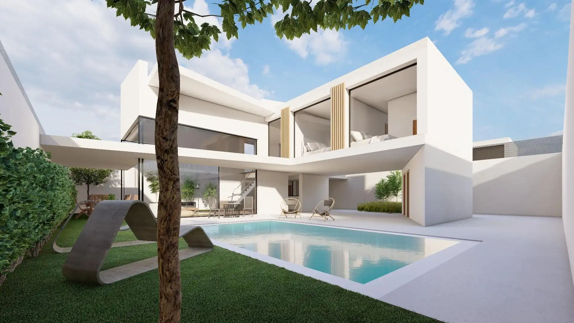 Vista exterior de Casa o chalet en venta en Fortuna con Aire acondicionado, Calefacción y Jardín privado