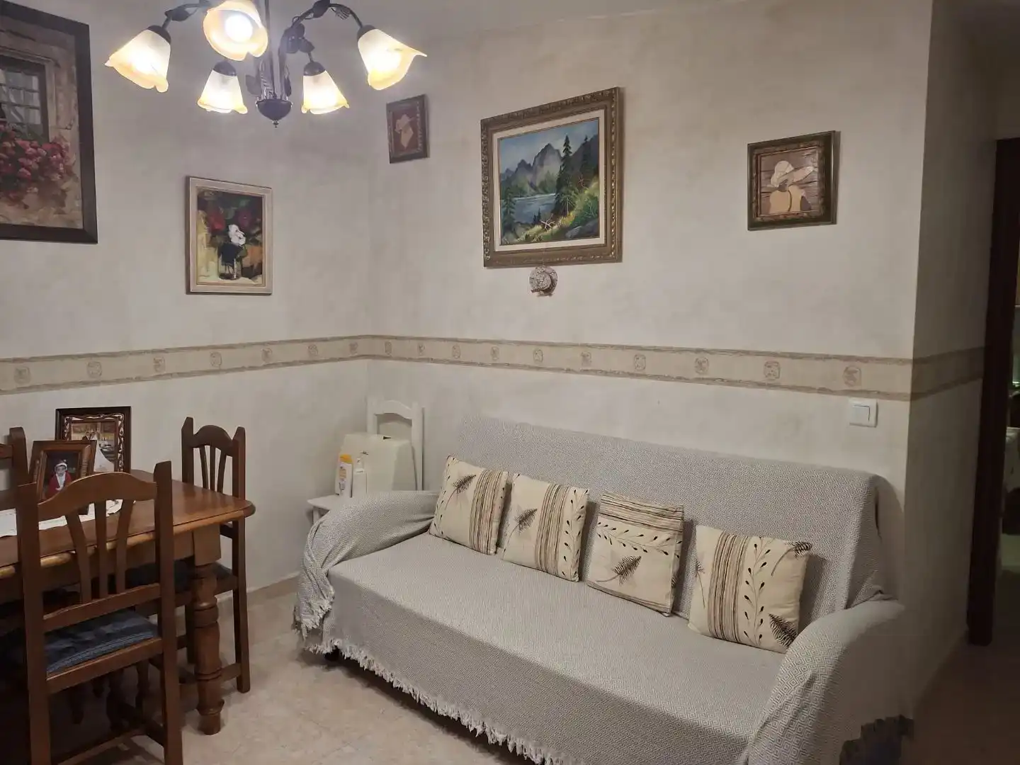 Sala de estar de Piso en venta en Brozas con Aire acondicionado y Amueblado