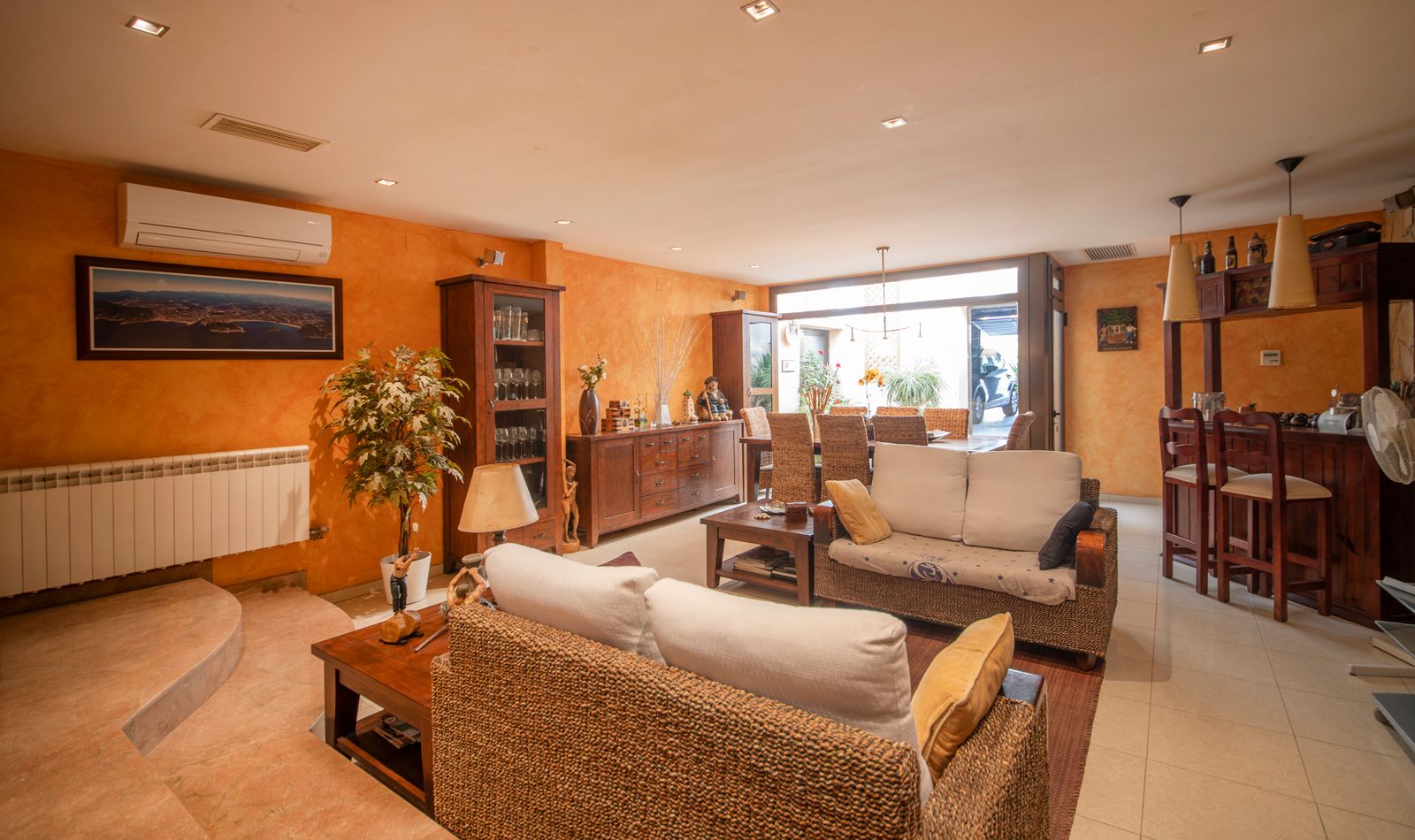 Sala de estar de Casa o chalet en venta en Puigdàlber con Aire acondicionado, Calefacción y Terraza