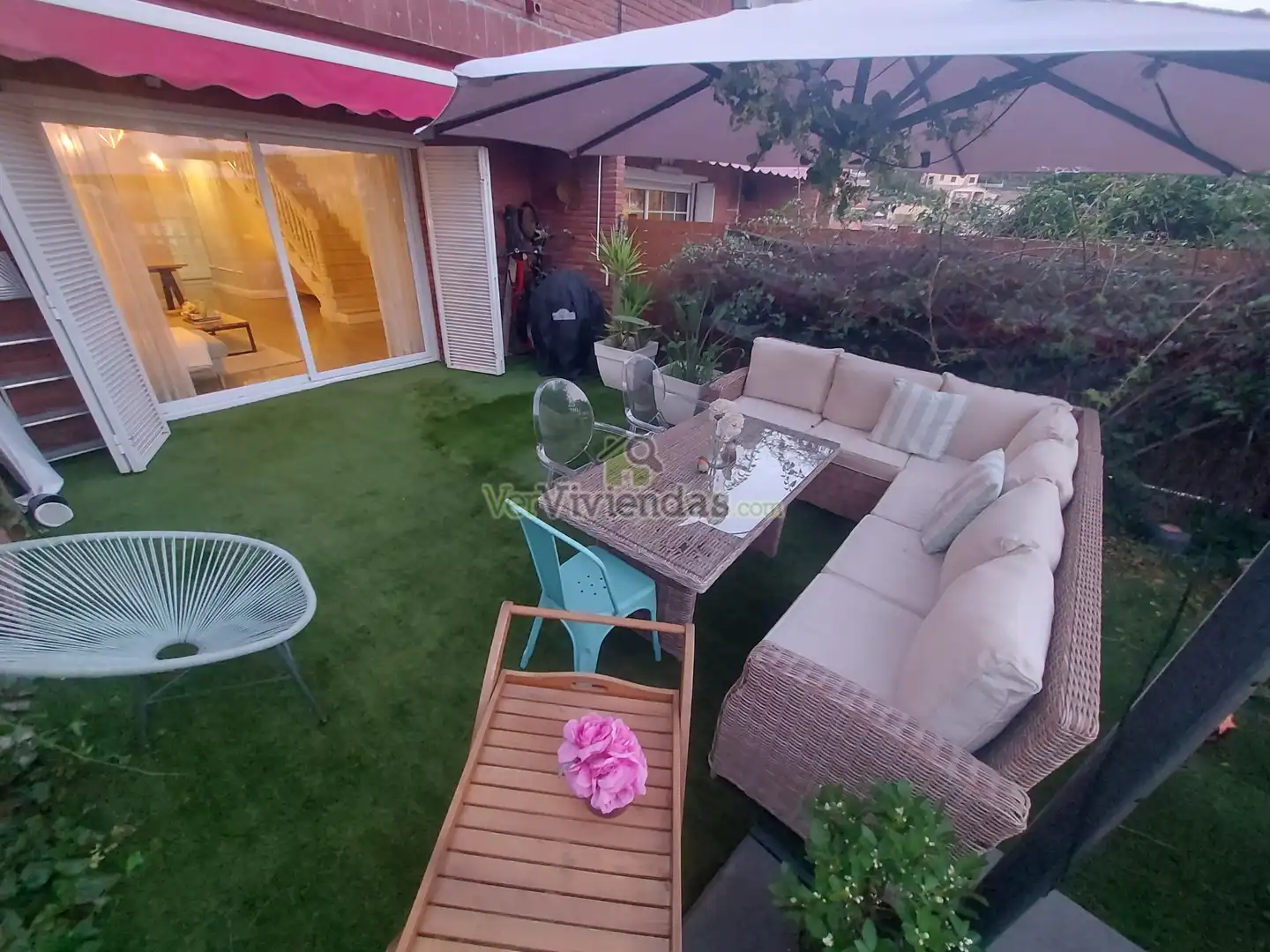 Jardín de Casa adosada en venta en Vallirana con Aire acondicionado, Calefacción y Jardín privado