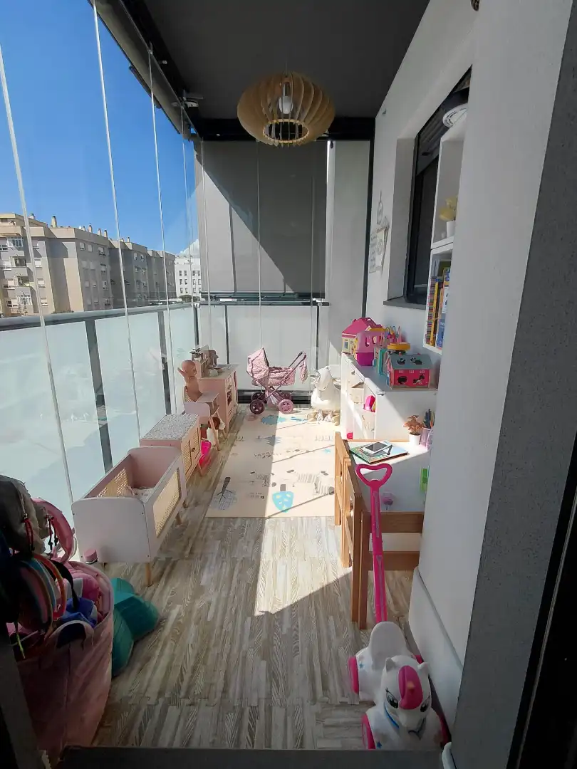 Balcony of Flat for sale in Málaga  with Air Conditioner, Heating and Parquet flooring