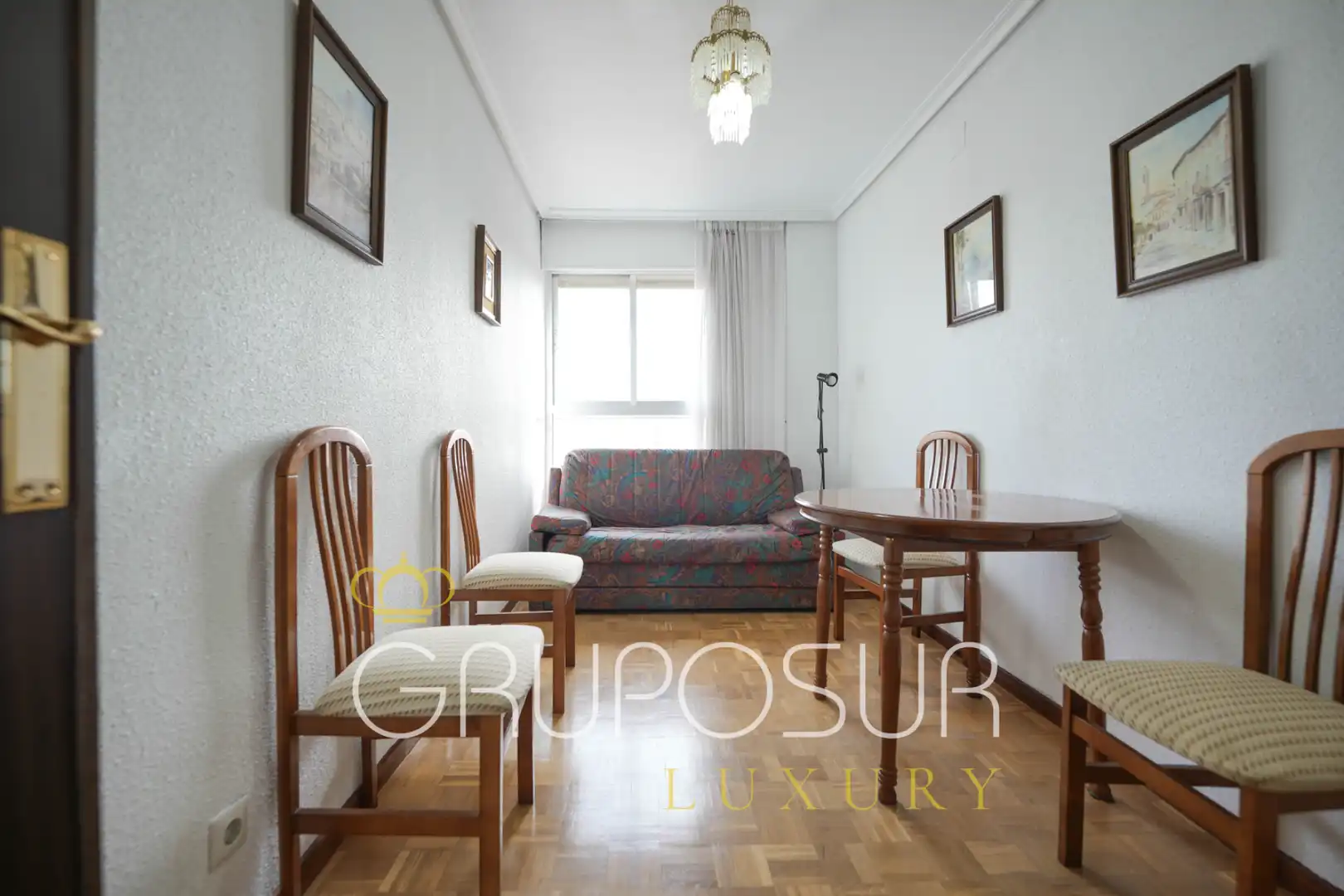 Wohnzimmer von Wohnung zum Verkauf in Valladolid mit Heizung, Privatgarten und Parkett