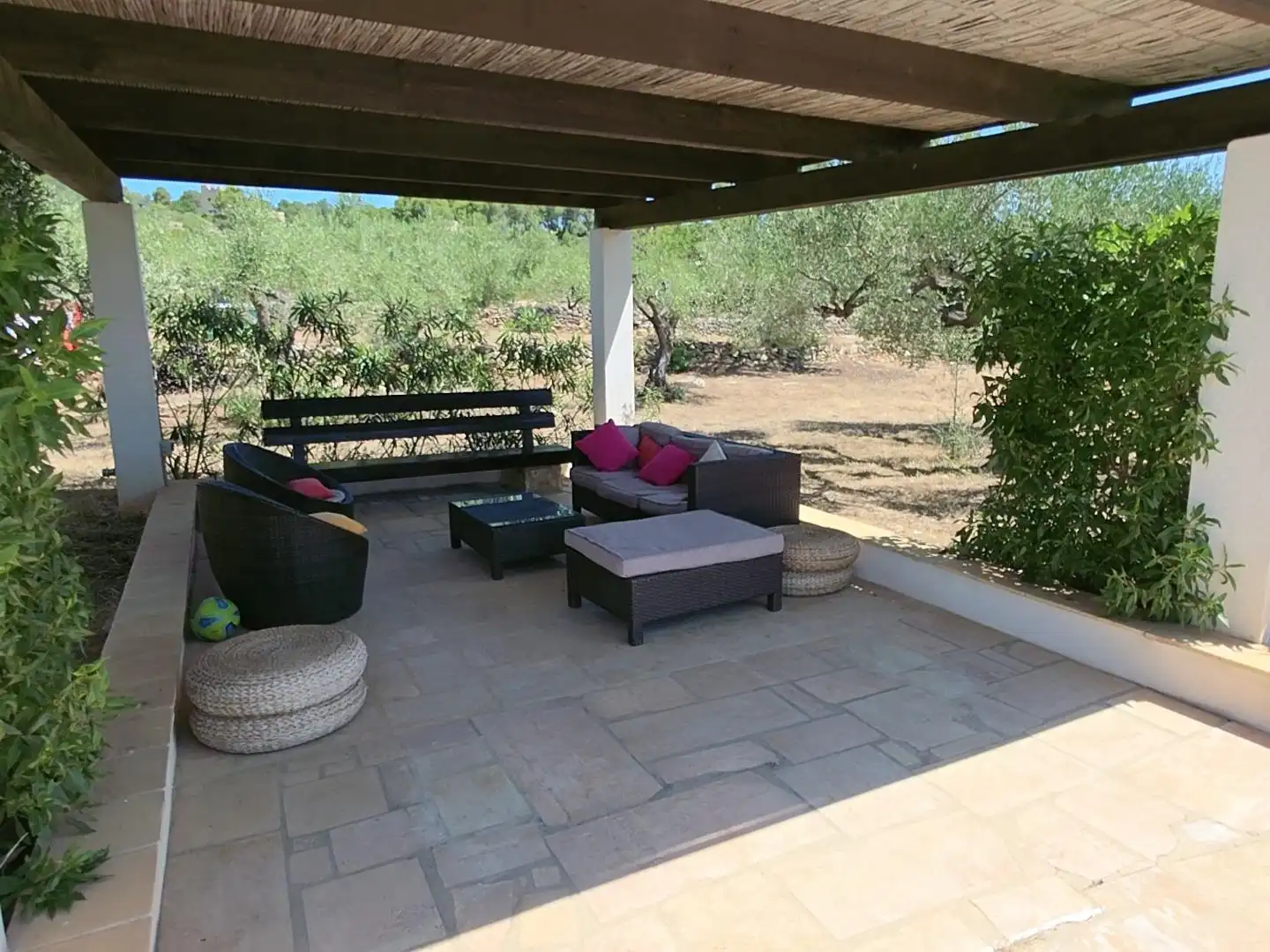 Terrasse von Country house zum Verkauf in L'Ametlla de Mar  mit Privatgarten, Terrasse und Schwimmbad