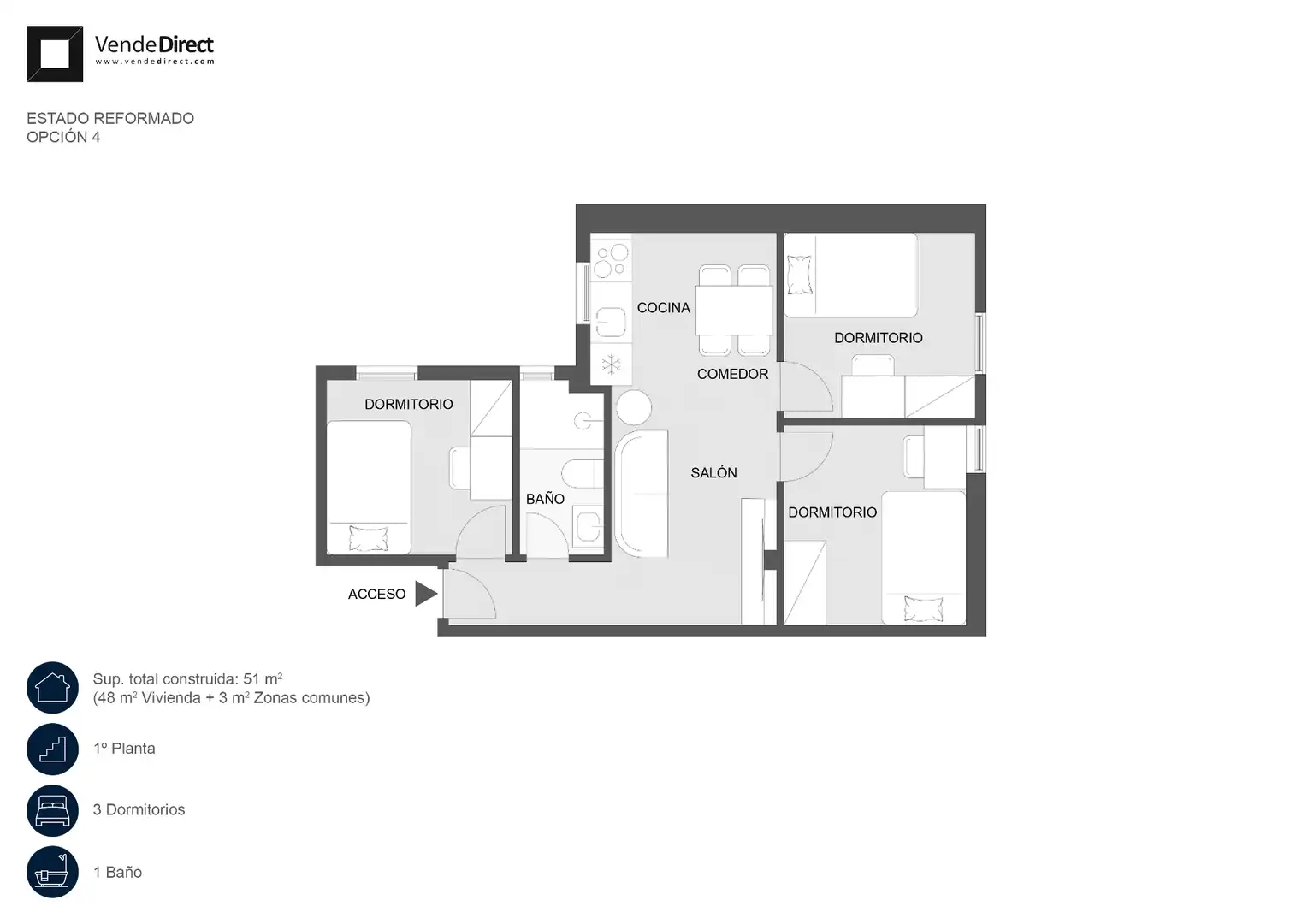 Piso en venta en Madrid con Aire acondicionado, Calefacción y Parquet