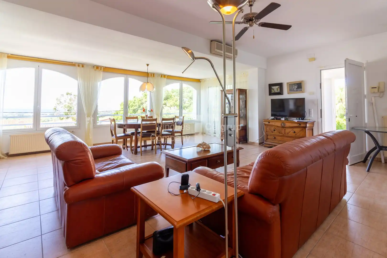 Sala de estar de Casa o chalet en venta en Roses con Calefacción y Terraza