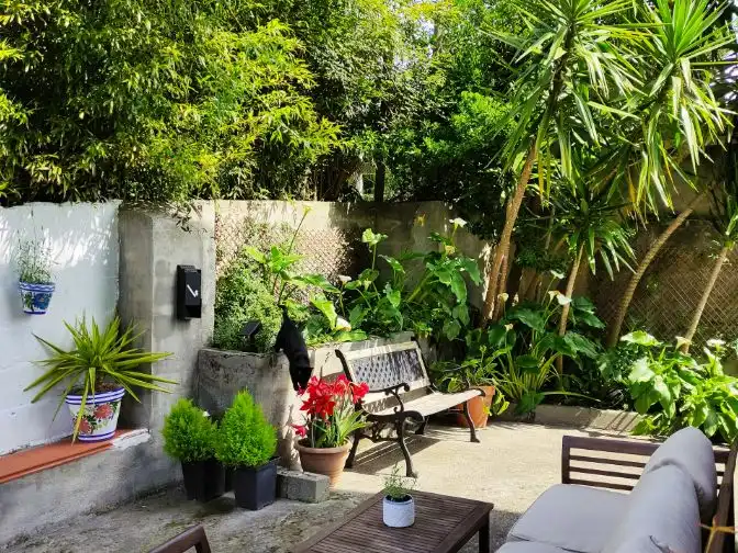 Garden of Flat for rent in Barrika  with Air Conditioner, Heating and Parquet flooring