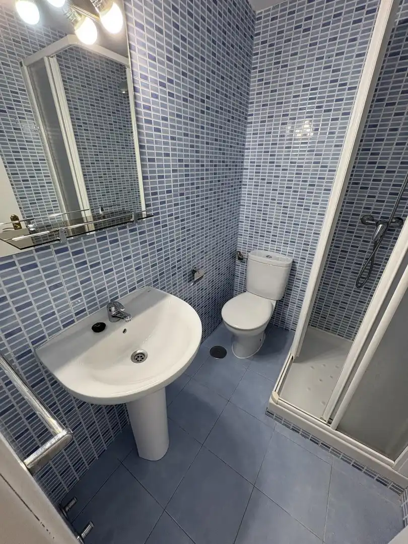 Baño de Piso de alquiler en Madrid con Aire acondicionado y Balcón