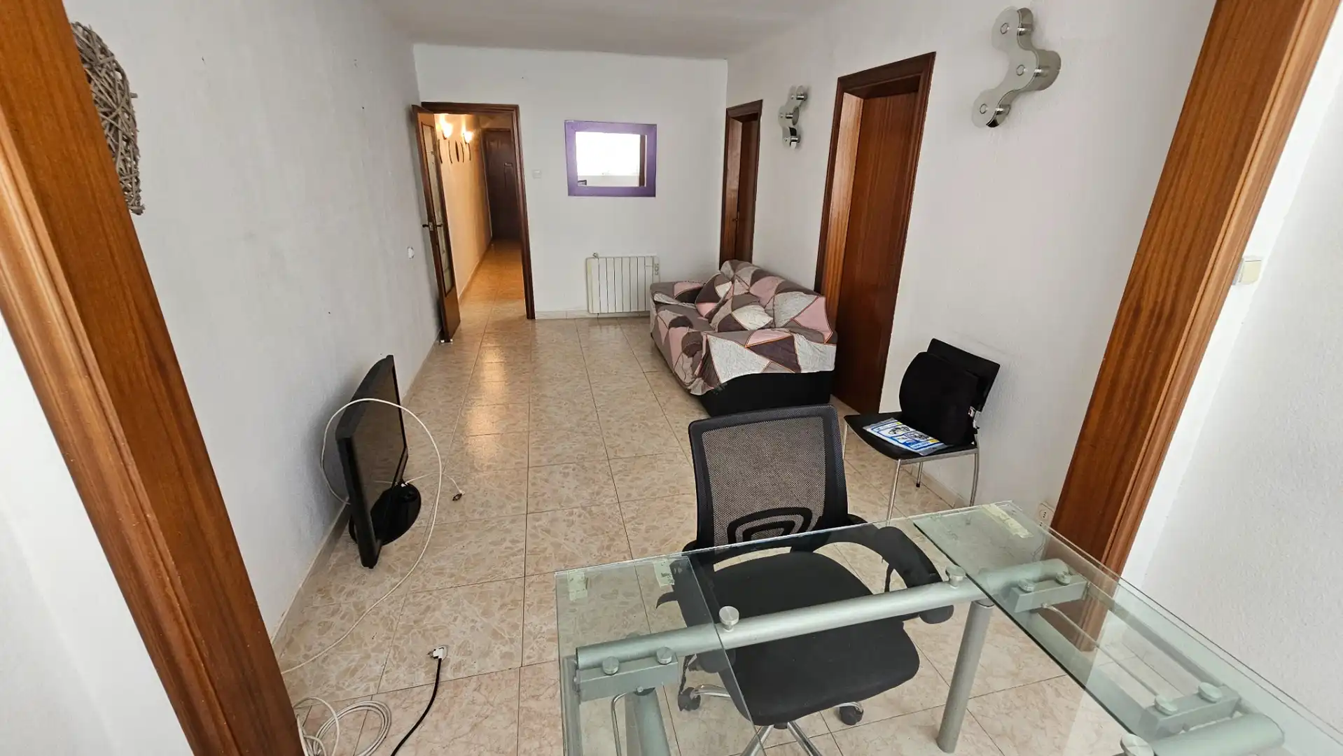 Sala de estar de Piso en venta en Santa Coloma de Gramenet con Aire acondicionado y Horno