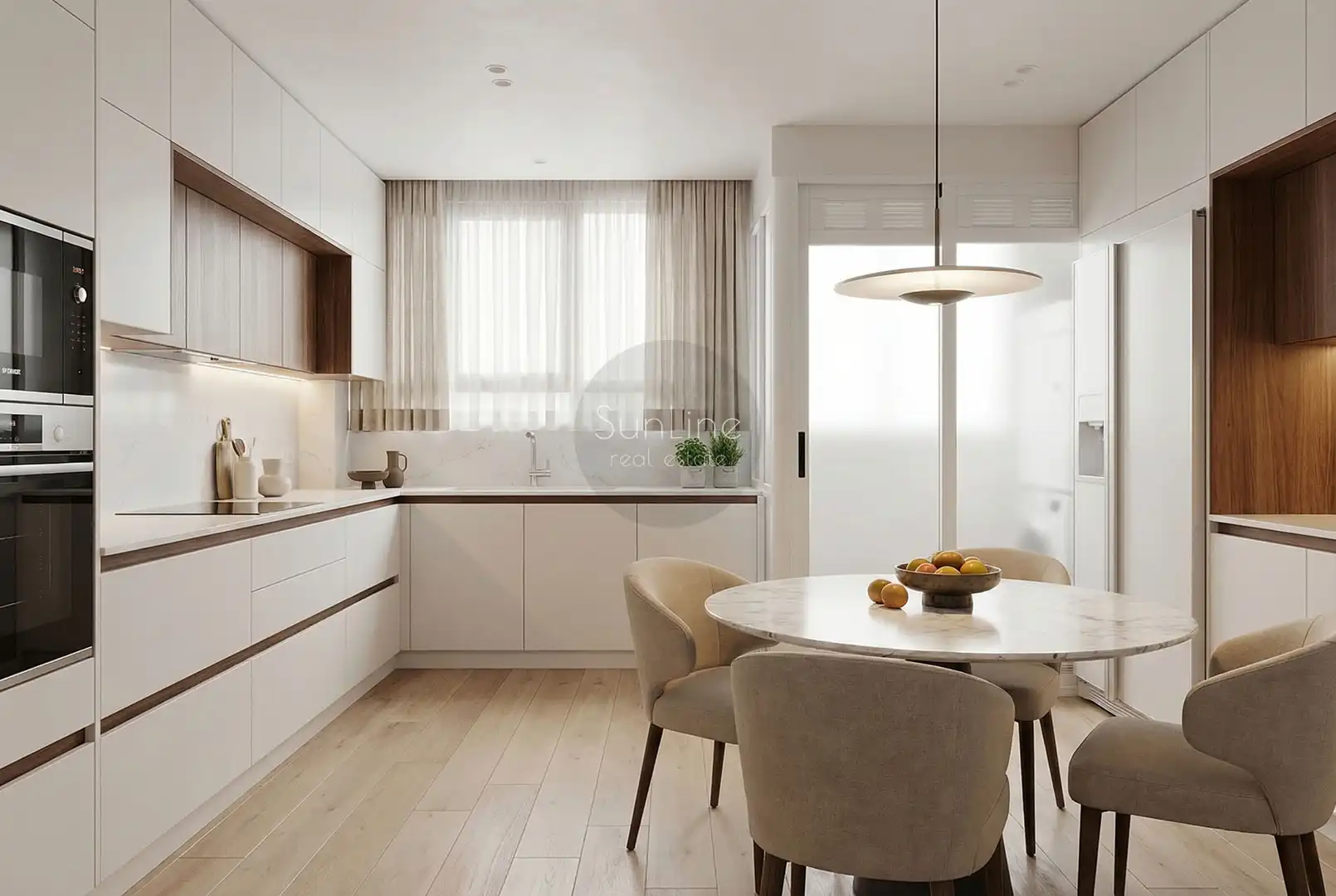 Kitchen of Flat for sale in Valencia  with Air Conditioner, Terrace and Storage room