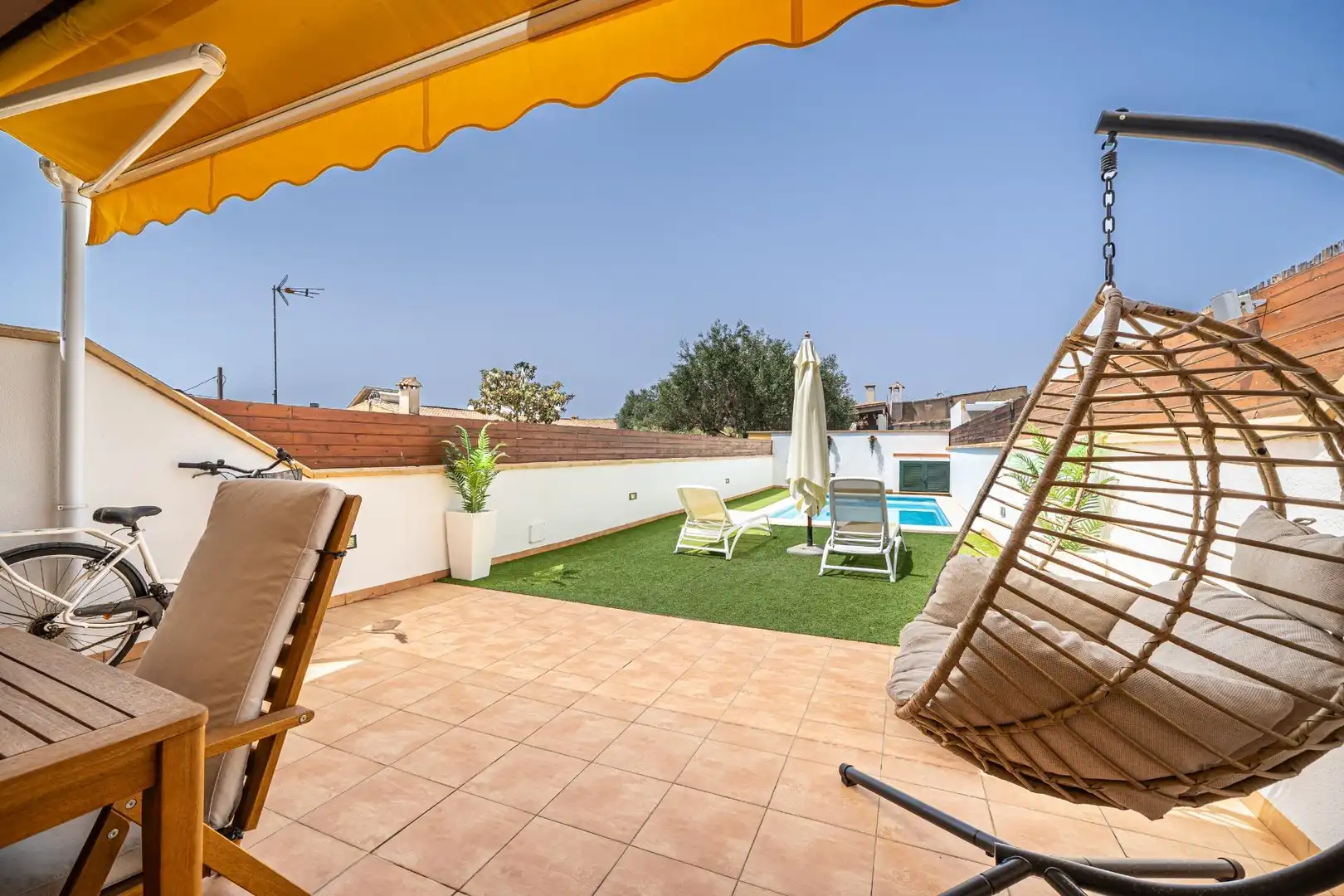 Terrassa de Casa adosada en venda en Vilafranca de Bonany amb Jardí privat, Terrassa i Piscina