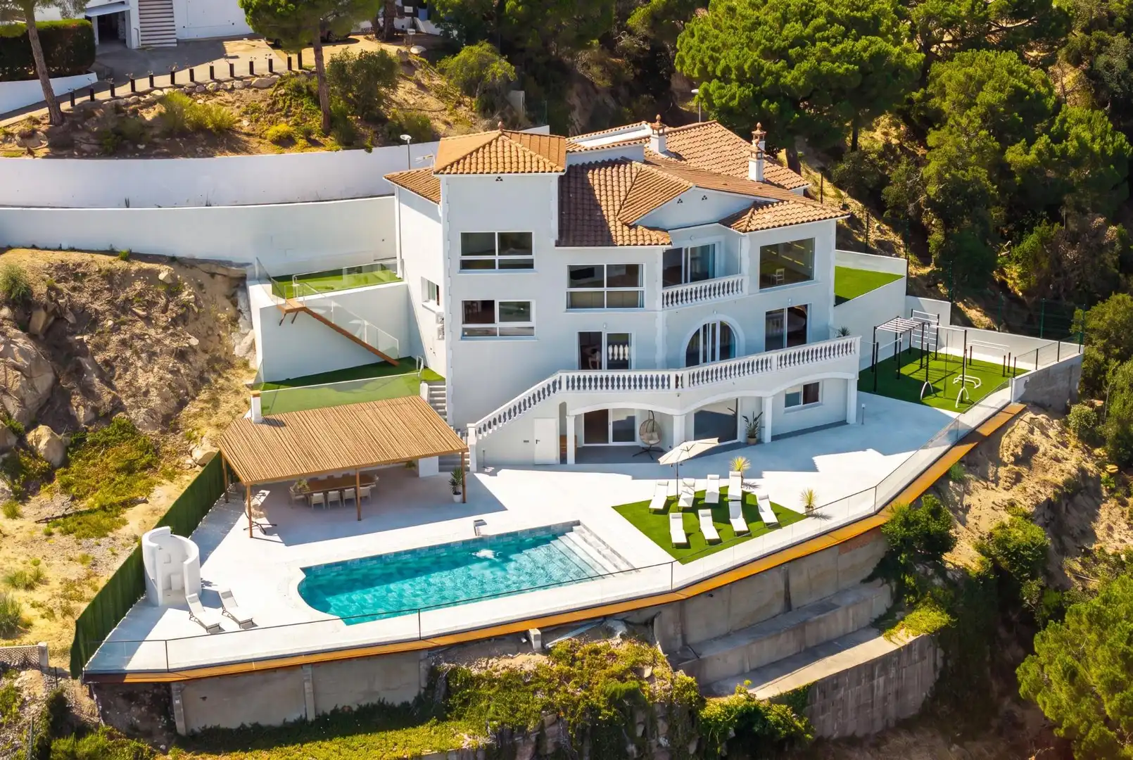Vista exterior de Casa o chalet en venta en Lloret de Mar con Calefacción, Jardín privado y Terraza