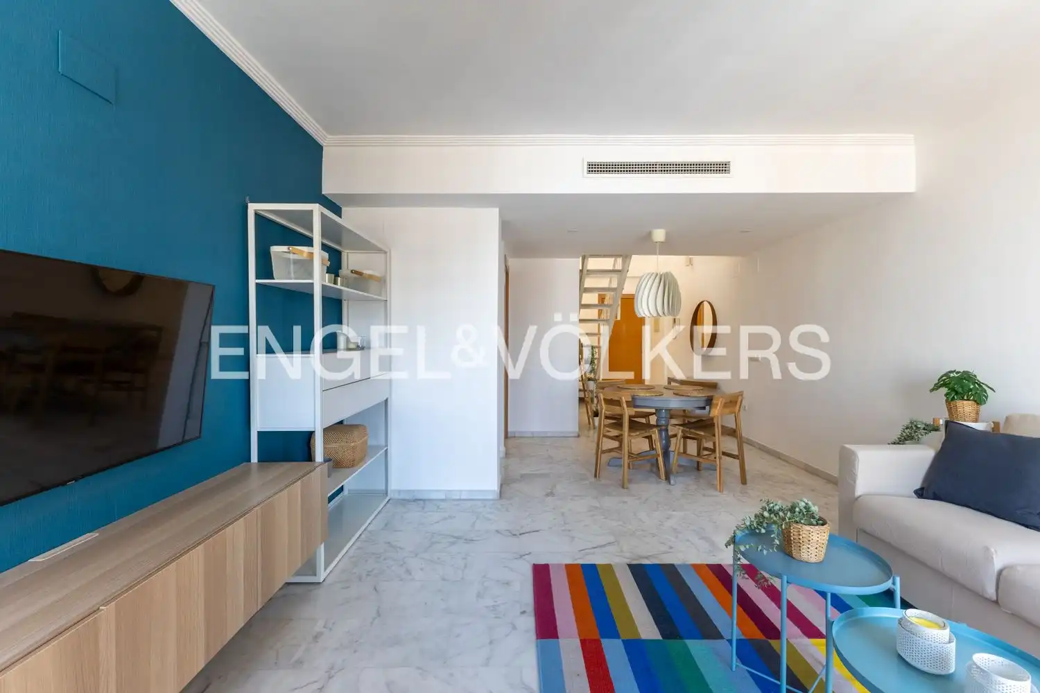 Wohnzimmer von Dachboden zur Miete in Valencia mit Klimaanlage, Heizung und Terrasse
