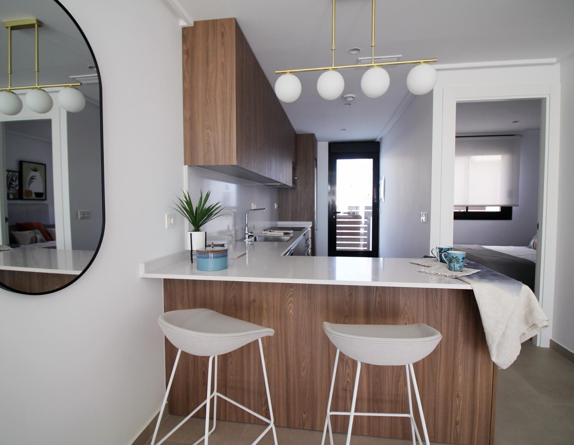 Cuina de Dúplex en venda en Pilar de la Horadada amb Aire condicionat, Calefacció i Jardí privat