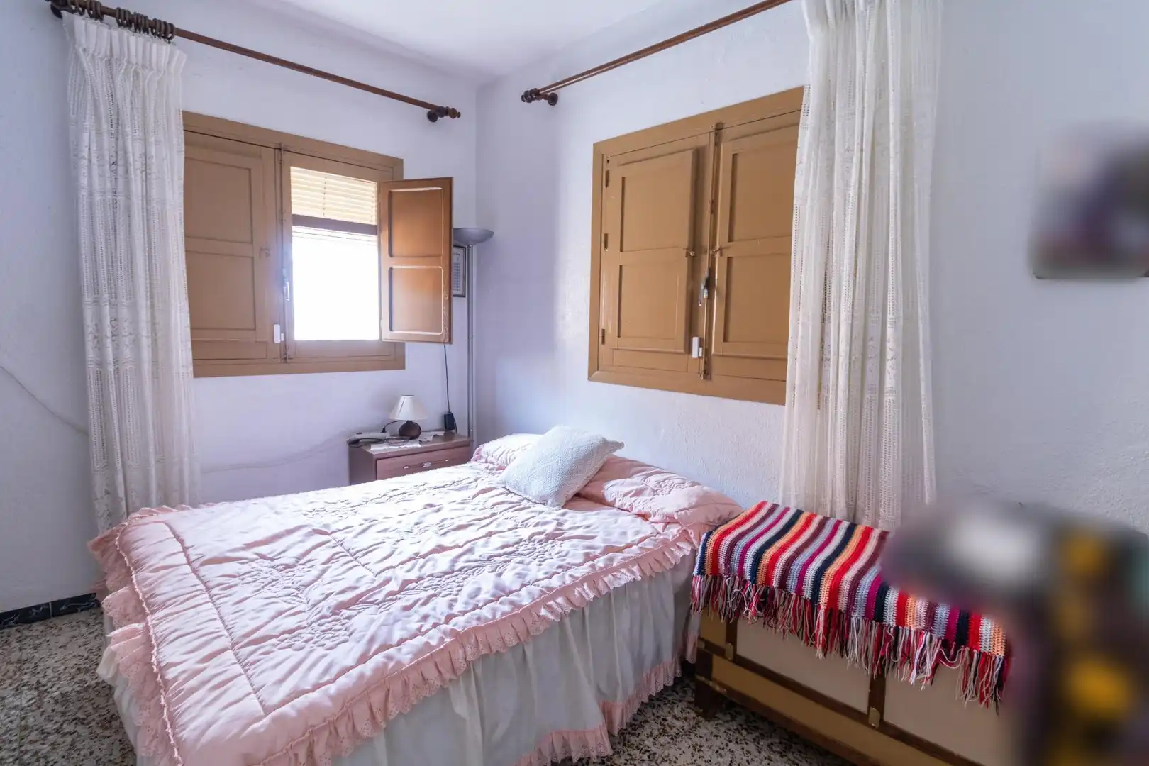Dormitori de Casa o xalet en venda en Santa Fe de Mondújar amb Jardí privat, Terrassa i Moblat