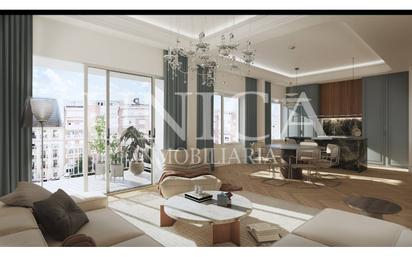 Living room of Flat for sale in  Madrid Capital  with Air Conditioner, Heating and Terrace