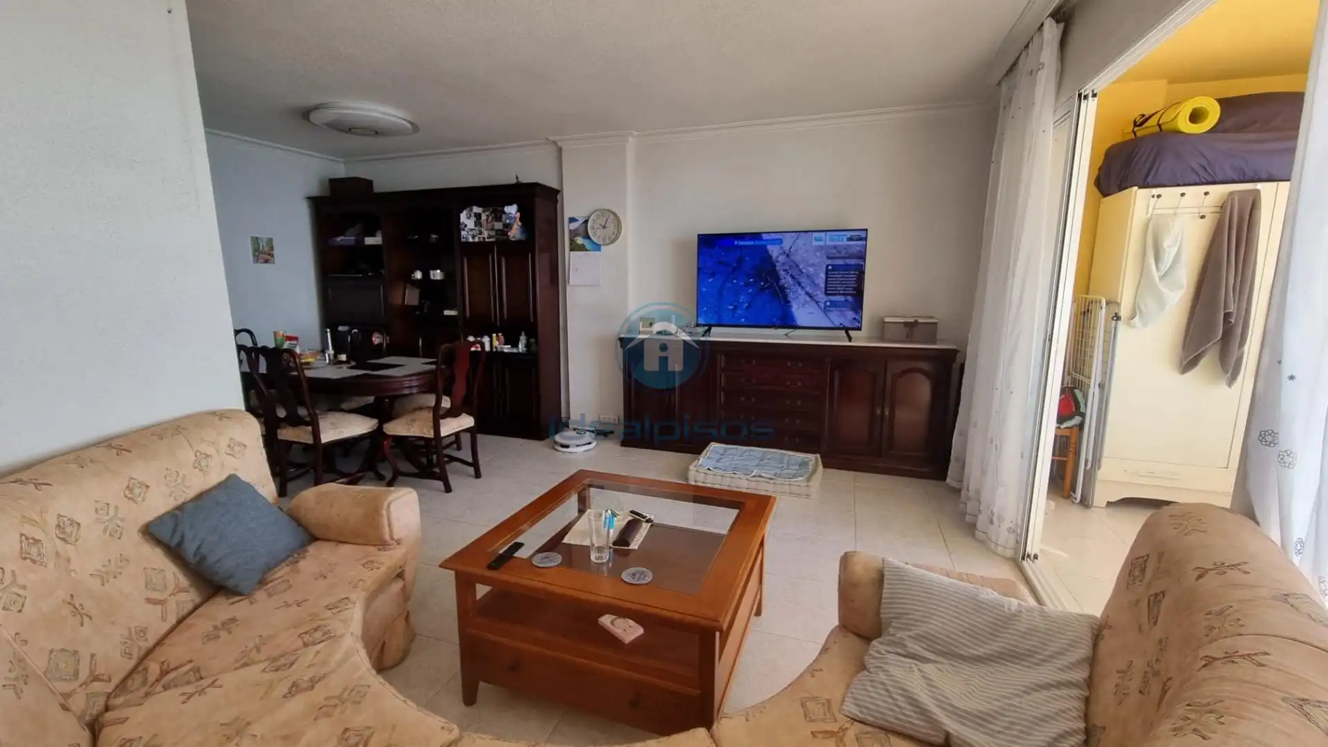 Sala d'estar de Pis en venda en Alicante / Alacant amb Aire condicionat, Terrassa i Balcó
