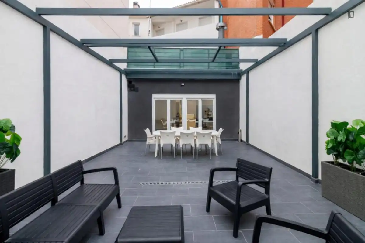 Terraza de Casa o chalet para compartir en Las Marías